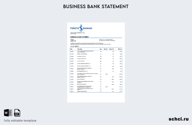 цифровая загрузка турецкого отчета о предприятии Bankasi в формате Word и PDF ша